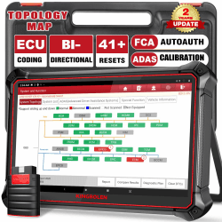 KINGBOLEN K10 Obd2 Diagnosegerät für Alle Fahrzeuge,Bi-Direktionale Auto Diagnosegerät mit 2-Jahres-Update, 41+ Dienst Zurücksetzen,Alle Systemdiagnosen, Aktiver Test, ECU-Kodierung,Topologie-Karte.