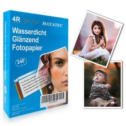 100 Blatt Fotopapier 10x15 hoch glänzend Tintenstrahldrucker 240g/m² Photopapier Fotokarten Photokarten Sofort Trocken Wasserfest Hochweiß