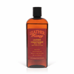 LEATHER Honey Lederpflegemittel - Premium Lederpflege seit 1968 für die Anwendung auf Lederbekleidung, Lederwaren Möbel, Autoinnenausstattung, Schuhe, Taschen, Accessoires 236.5 ml (1er Pack)