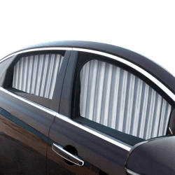 ZATOOTO Sonnenschutz fürs Auto Vorhang, 2 Stück Sonnenschutz Magnetisch für UV-Schutz, Hitzeschutz, Silber