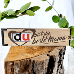 Mama Geschenk - Du bist die beste Mama der Welt - Schokoriegel Geschenkbox inkl. Duplo - Geschenk für Mama, Beste Mama, Geschenk Mama, Mama Geschenke zum Geburtstag, Beste Mama Geschenke Familie: Mama