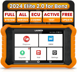 LAUNCH Creader Elite 2.0 OBD2 Diagnosegerät für Benz/für Maybach/für Sprinter die gleiche Funktion wie LAUNCH X431 diagnosegerät, 50+ Reset-Funktion,aktiver Test,ECU-Codierung LAUNCH CRE BENZ 2.0