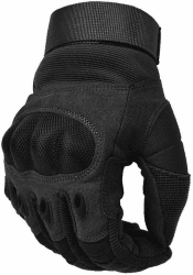 COZOME Motorradhandschuhe Herren, Touchscreen Handschuhe Motorrad Sommer, Schutzhandschuhe für Motocross, Roller, Moped, Mofa, Quad, Paitball, ATV, Mountainbiken L Schwarz