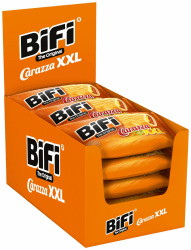 BiFi Carazza Original XXL - 16er Pack (16 x 75g) – Pizza Snack - Mini Pizza To Go - für Unterwegs, das Büro und die Mittagspause - mit Salami, Pizzasauce und Käse Carazza 75 g (16er Pack)