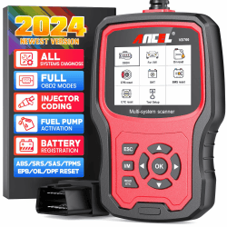 ANCEL VD700Pro OBD2 Diagnosegerät Auto für VAG Fahrzeuge Alles System KFZ Diagnosegerät mit 8 Sonderfunktionen Öl TPMS EPB TPS Injektor SAS DPF Reset Batterier Registrierung Fehlercode Auslesegerät