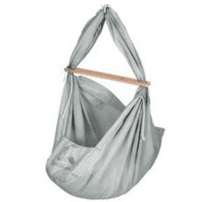 Schmusewolke Baby Federwiege Stone Grey inkl. Matratze
