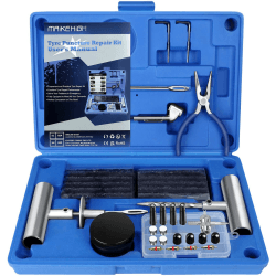 MAIKEHIGH Reifenreparaturset, Reifen Reparaturset Auto - 69 Stück Reifen Reparatur Set für ATV, LKW, Traktor, Motorrad (Blau)