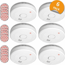 ELRO FS1805M FS1805 6-Pack Rauchmelder mit Magnetklebe Kit-5 Jahre Batterie und Garantie/DIN EN14604, 6 Stück 6 Stück Single