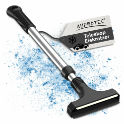 AUPROTEC Eiskratzer Messingklinge mit Alu Teleskopstange/Langer Eiskratzer mit Gummilippe/Eiskratzer Langer Stiel/Scheibenkratzer Auto/Schneekratzer Auto/Eisschaber Auto at 11