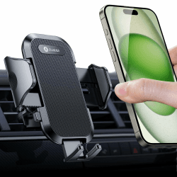 andobil Handyhalterung Auto Lüftung [ 2024 Upgrade Lüftungsclip ] Kfz Handy Halterung [ 100% Sicherer Griff ] 360° Drehbar Autohalterung Zubehör für iPhone 15 Pro Max 14 13 12 11 Galaxy S24 Ultra S23 Dunkel Schwarz