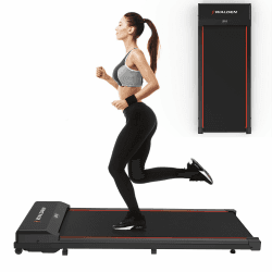 Laufband Walking Pad Gewicht 100 kg 0.75 PS 1-6km/h Ultraflach Walking Pad Unter dem Schreibtisch
