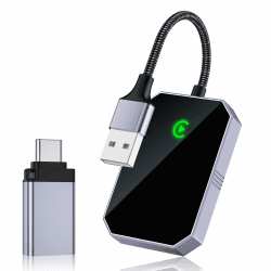 CarPlay Wireless Adapter【2024 Version】, BEYEAH CarPlay Dongle für OEM Wired CarPlay Autos, unterstützt Online-Update Plug & Play, einfache Verwendung, passend für Autos For iPhone
