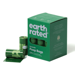 Earth Rated Hundekotbeutel, garantiert auslaufsichere und extra dicke Abfallsäcke als Nachfüllrollen für Hunde, Lavendelduft, 270 Stück Lavendel 270 stück (1er Pack)