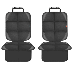 VANLONTD Autositzschutz Für Kinderautositze, 2er-Pack Autositzschutz Mit Rutschfester Unterseite Und 2 Großen Netztaschen Für SUV, Limousine, Kofferraum, Leder- Und Stoffautositze 2pcs