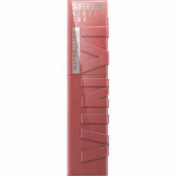 Maybelline New York flüssiger Lippenstift, Liquid Lipstick mit 16 Stunden Halt und glänzendem Finish, Super Stay Vinyl Ink, Nr. 35 Cheeky, 4,2 ml 35 CHEEKY 4.2 ml (1er Pack)