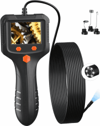Daxiongmao Endoskopkamera Mit Licht, Ip67 Wasserdichtes Endoskopkamera, 1080 HD Inspektionskamera, Endoskop Rohrreiniger, Endoskopkamera Handy, 11.5ft Rohrreinigungsspiraler, Gadgets Für Männer(2.4") 02-16.5FT