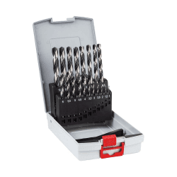 Bosch Professional 19tlg. HSS Spiralbohrer PointTeQ Set (für Metall, ProBox, Zubehör Bohrschrauber) Ø 1-10 mm Set