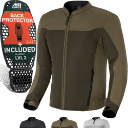 SHIMA OPENAIR Motorradjacke Herren und Damen- Leichte Sommerjacke mit Protektoren, Motorrad Sommer Jacken Mesh Motorcycle Textiljacke Schutzjacken Braun XL JACKE Herren