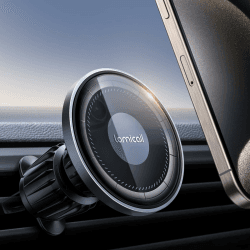 Lamicall Handyhalterung Auto für MagSafe Autohalterung - [2024 HD-Glas-Platte] Stark Magnetische Handyhalter Auto Lüftung, KFZ Handy Halterung Magnet für iPhone 15 14 13 12 Pro Max, Alle Smartphone Upgraded