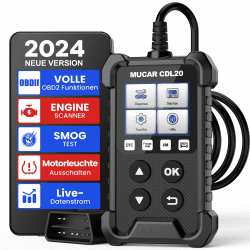 OBD2 Diagnosegerät, MUCAR CDL20 OBD2/EOBD Diagnosegerät Auto, Motor Fehlercodeleser Auto Diagnosegerät, KFZ Auslesegerät Mit Vollen OBD2-Funktionen, Auto Auslesegerät Unterstützt OBDII/EOBD-Protokoll Blau