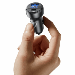 INIU zigarettenanzünder USB, 66W Kfz Ladegerät, USB-C USB-A PD 3.0 & QC 3.0+ Schnelles zigarettenanzünder Adapter für iPhone 15 14 13 12 11 Pro Max Plus Samsung Galaxy Note Pixel Einzelbett