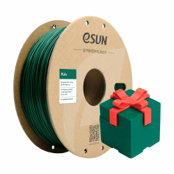 eSUN PLA+ Filament 1.75mm, 3D Drucker Filament PLA Plus, Maßgenauigkeit +/- 0.03mm, 1kg Spule (2.2 LBS) 3D Druck Filament für 3D Drucker, Grün 1KG PLA+ (1 Bobine) S-Grün