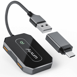 Alxum Carplay Wireless Adapter für iPhone,Carplay Wireless Adapter Dongle Konvertiert schnell und ohne Verzögerung kabelgebunden zu kabellos,Wired to Wireless Car Play Adapter für iPhone iOS 10+