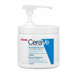 CeraVe Feuchtigkeitscreme für Körper und Gesicht, Creme für trockene bis sehr trockene Haut, Mit Hyaluron und 3 essenziellen Ceramiden 454 g (1er Pack)