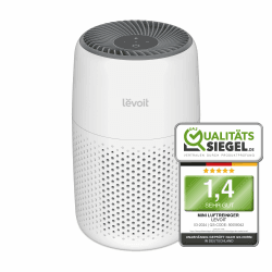 LEVOIT Luftreiniger Allergiker mit Aromatherapie, HEPA Luftfilter gegen Schimmel, Staub und Tierhaare bis zu 0,3 µm für Schlafzimmer, 7 Watt Energiesparend, 3 Geschwindigkeiten, 25dB, Weiß Aroma-Luftreiniger