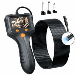 Daxiongmao Inspektionskamera, Endoskopkamera mit Licht, Kanalisationskamera, IP67 wasserdichte 1080 HD-Kamera, 8 mm Schlangenkamera mit 15 m halbstarrem Kabel und Licht, Gadgets für Männer 08-50FT