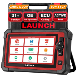 LAUNCH CRP919E obd2 diagnosegerät für alle Fahrzeuge, diagnosegerät Auto mit OE-Level Alle System Diagnose und 31+ Reset-Services,kfz Tester für Active Test,CANFD, ECU-Kodierung.2 Jahre Upgrade