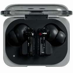 Nothing Ear (a) kopfhörer kabellos Bluetooth mit ChatGPT-Integration, ANC, Bass-Enhance-Algorithmus und bis zu 42,5 Stunden Wiedergabezeit - Schwarz Schwarz Ear (a)