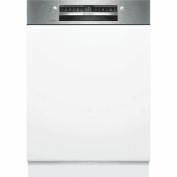 Bosch SMI4ECS24E Serie 4 Geschirrspüler Teilintegriert, 60 cm breit, Bestecksystem, Efficient Dry; Flex Körbe; VarioSchublade; 3-fach Rackmatik; Silence Plus Teilintegriert Serie 4 EEK B