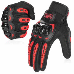 COFIT Motorrad Handschuhe, Touchscreen Motorradhandschuhe für Motorradrennen, Mountainbike, Motorcross, Klettern, Wandern und andere Outdoor Sportarten und Aktivitäten XXL Rot