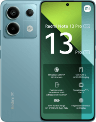 Xiaomi Redmi Note 13 Pro 5G Smartphone, 12+512GB Handy ohne Vertrag, Blau Blue 12+512 Note 13 Pro 5G