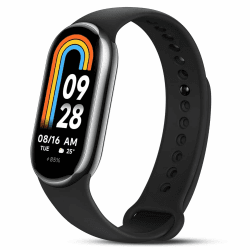 Mi Smart Band 8 Fitness Tracker& Aktivitäts-Tracker, 1.62"AMOLED-Display, 200+ lustige Zifferblätter, 150+Sportmodi, 5ATM, Schlafüberwachung, Herzfrequenzmessung, SpO2-Tracking, 16 Tage Akkulaufzeit Schwarz