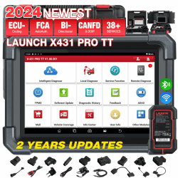 LAUNCH X431 Pro TT OBD2 Diagnosegerät Auto, OE-Level Vollsystem launch Diagnosegerät Auto,38+ Servicefunktionen, CANFD,ECU-Codierung, Bidirektionaler Steuerung, FCA,kfz Tester für V.A.G-geführte LAUNCH X431 ProTT