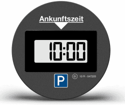 Needit Park Lite One Parkscheibe elektrisch mit Zulassung vom Kraftfahrt-Bundesamt | Parkuhr Auto automatischer Aktivierung I Digitale Parkscheibe geeignet für alle Automarken I schwarz