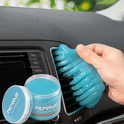 TICARVE Reinigungsgel für den Innenraum, Weicher und Flexibler Tastatur Reiniger, Staubschutzkleber aus umweltfreundlichem, Universeller Staubreiniger für Auto, Computer, Drucker, Kameras Blau