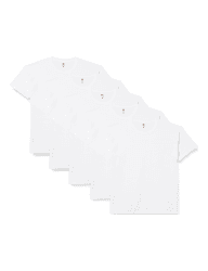 Fruit of the Loom Herren Original T. T-Shirt (5er Pack) XL Weiß