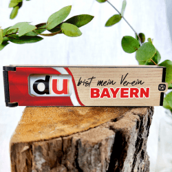 Bayern du bist mein Verein - Schokoriegel Geschenkbox inkl. Duplo - Bayern Fan, Bayern Geschenke, München, Bayern Geschenk, Bayern Fanartikel, Geschenk für München Stadtverliebte & Fans mit Skyline Sport: Bayern