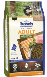 bosch HPC Adult mit frischem Geflügel & Hirse | Hundetrockenfutter für ausgewachsene Hunde aller Rassen | 1 x 15 kg 15 kg (1er Pack)