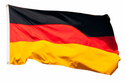 Aricona Deutschland Flagge - Deutschlandfahne 90x150 cm mit Messing-Ösen - Strapazierfähige Fahne für Fahnenmast - 100% Polyester Deutschland 90 x 150 cm