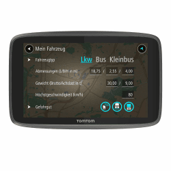 TomTom LKW Navigationsgerät GO Professional 520 (5 Zoll, Sonderziele und Routen für LKW, Stauvermeidung dank TomTom Traffic, Karten-Updates Europa, Updates über Wi-Fi, hochwertige Halterung) 5 Zoll Traffic via Smartphone Navigationsgerät