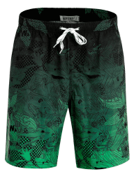 APTRO Herren Badehose Lang Badeshorts Schnelltrocknend Boardshorts Freizeit Short mit Innenslip XL Grün