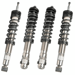 H&R Twin-Tube Edelstahl Gewindefahrwerke Version 2 kompatibel mit BMW 3er E46 6-Zylinder 2WD 1998- VA40-70/HA20-50mm