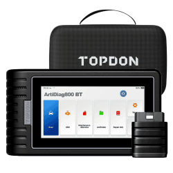 TOPDON ArtiDiag800 BT - OBD2 Batteriebetrieben Diagnosegerät für alle Fahrzeuge, KFZ mit Full System Diagnosen und 28 Service Funktionen, lenbenslanges Online Upgrade, Drahtlose Verbindungen AD800BT