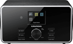 GRUNDIG DTR 4500 Digital Radio, DAB+, FM-Radio, RDS, 2.0 Stereo-Lautsprechersystem, Weckfunktion, TFT Farbdisplay, inkl. Fernbedienung, Bluetooth, Schwarz Schwarz Stereo 2.0 / Bluetooth & DAB+ Single