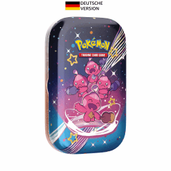 Pokémon-Sammelkartenspiel: Mini-Tin-Box Karmesin & Purpur – Paldeas Schicksale: Forgita (2 Boosterpacks, 1 Sticker & 1 Bildkarte)