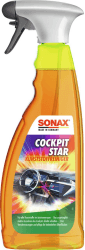 SONAX CockpitStar (750 ml) Cockpitreiniger reinigt und pflegt alle Kunststoffteile im Auto, antistatisch und staubabweisend / Art-Nr. 02494000